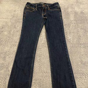 Women's Express Barely Boot Low Rise Stretch Jeans (0 Short)